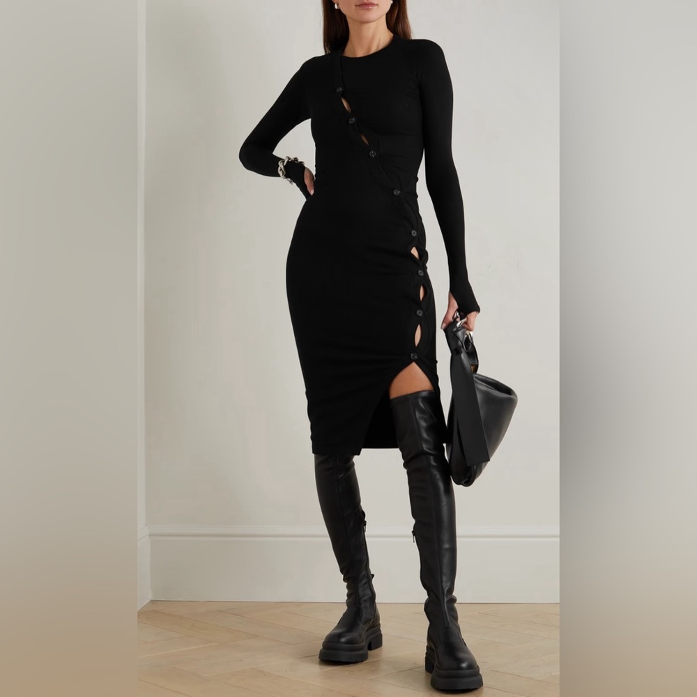 ALIX NYC Pearson ribbed-jersey midi dress